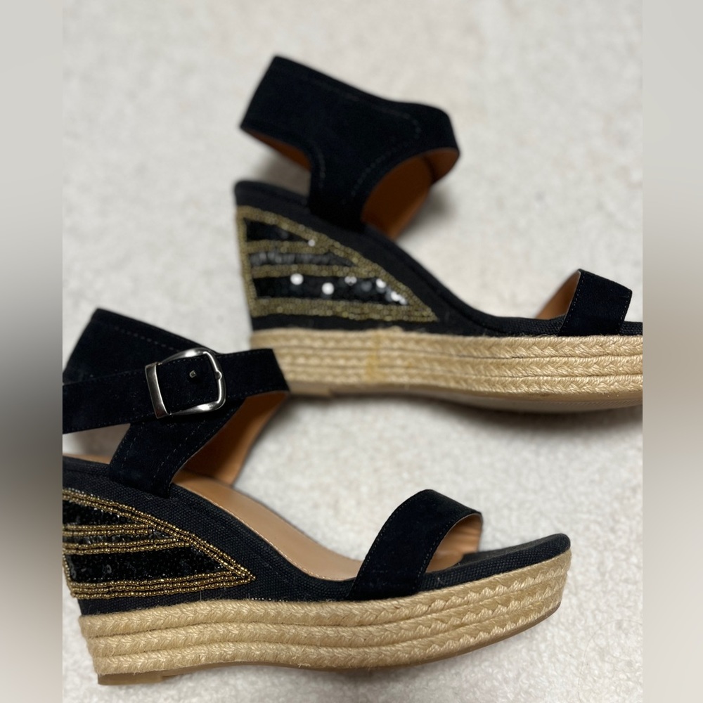 Líme Light dress shoes black with gold detailed